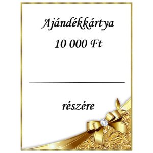 Ajándékkártya, arany, 10 000