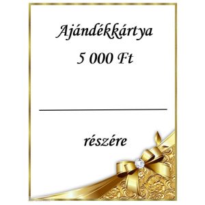 Ajándékkártya, arany, 5000