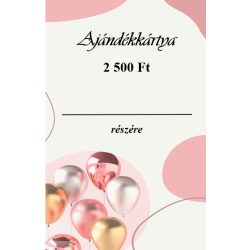 Ajándékkártya, rose gold 2500