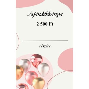 Ajándékkártya, rose gold 2500