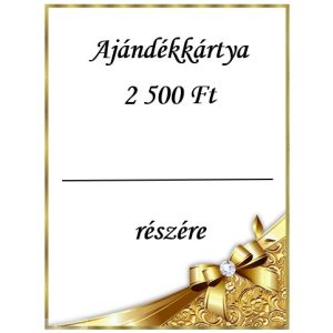 Ajándékkártya, arany, 2500