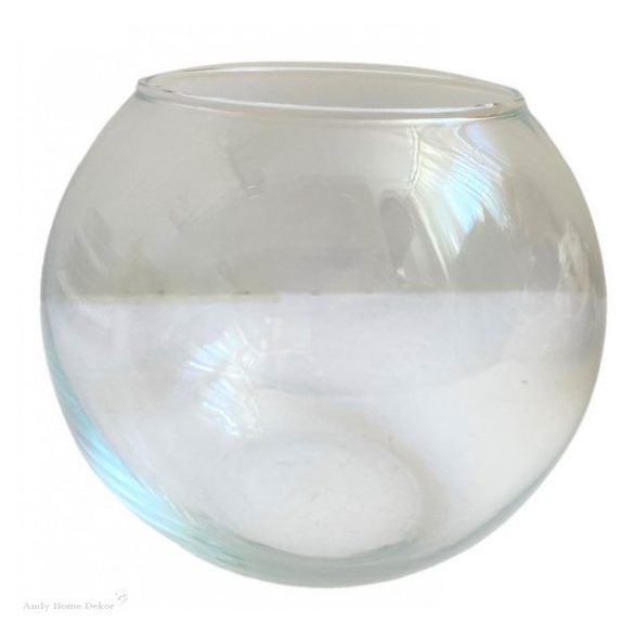 Üveg gömb váza