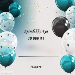 Ajándékkártya, születésnapi, kék lufis 10 000